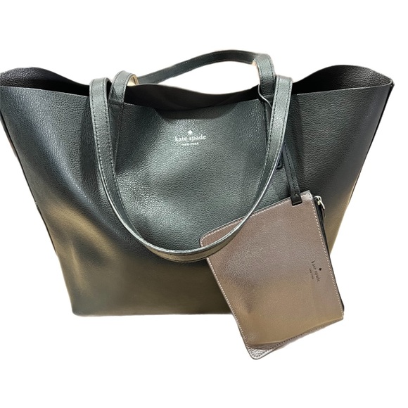 Kate Spade Tote bag Reversible black and gun metal color - Picture 2 of 12